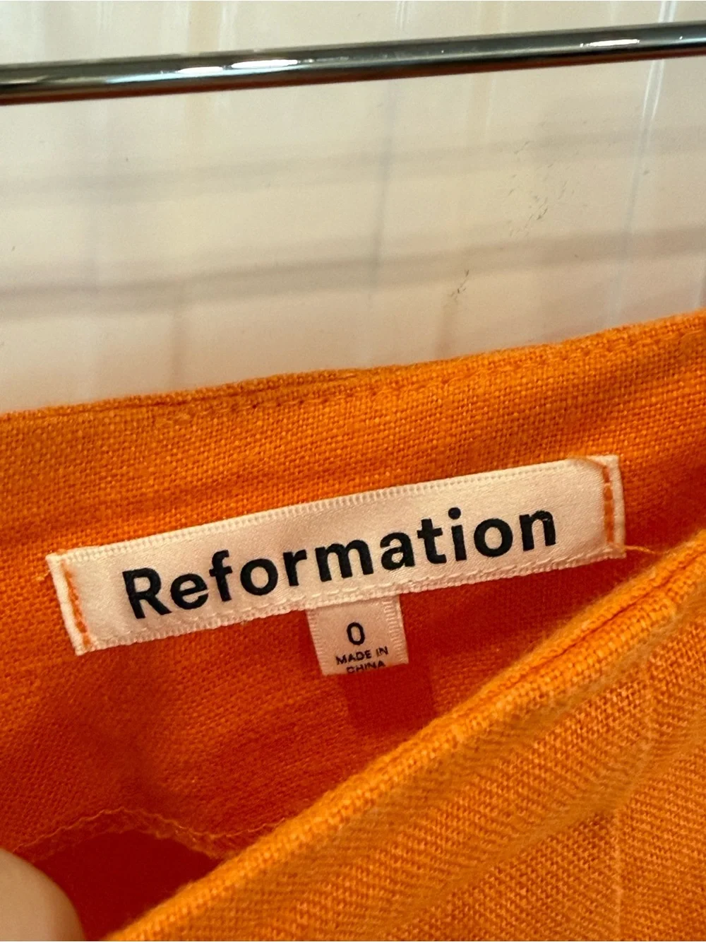 Reformation pants citrus